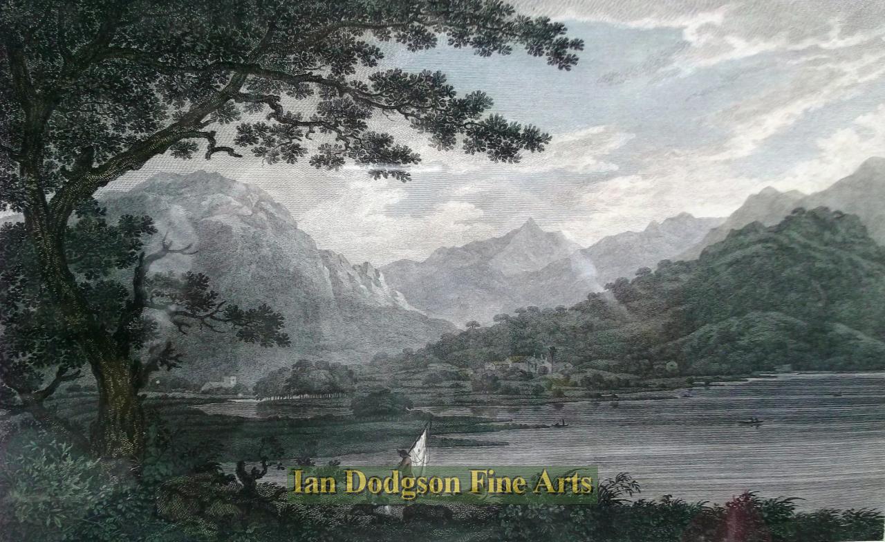 Joseph Farington - Patterdale from Martindale Fell Handcoloured etchings, Georgian era (1788)