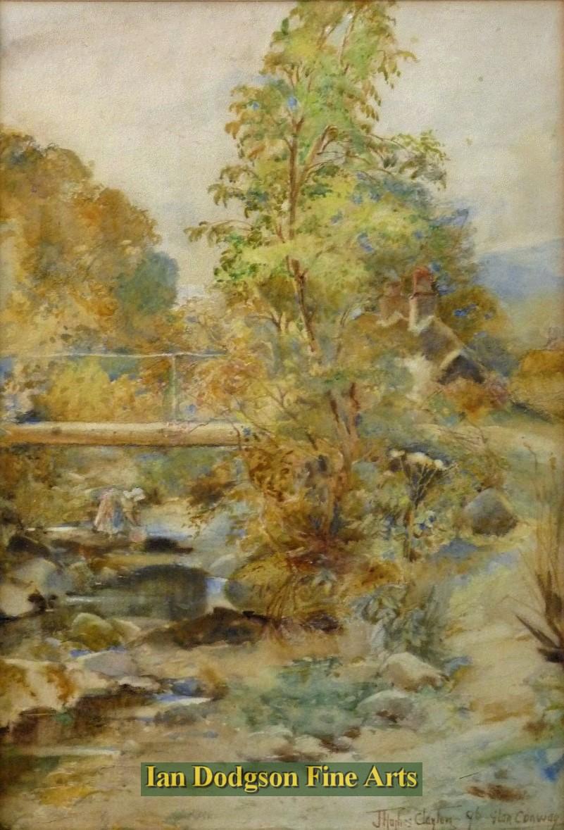 Joseph Hughes Clayton - Glan Conway Watercolour (c1905)