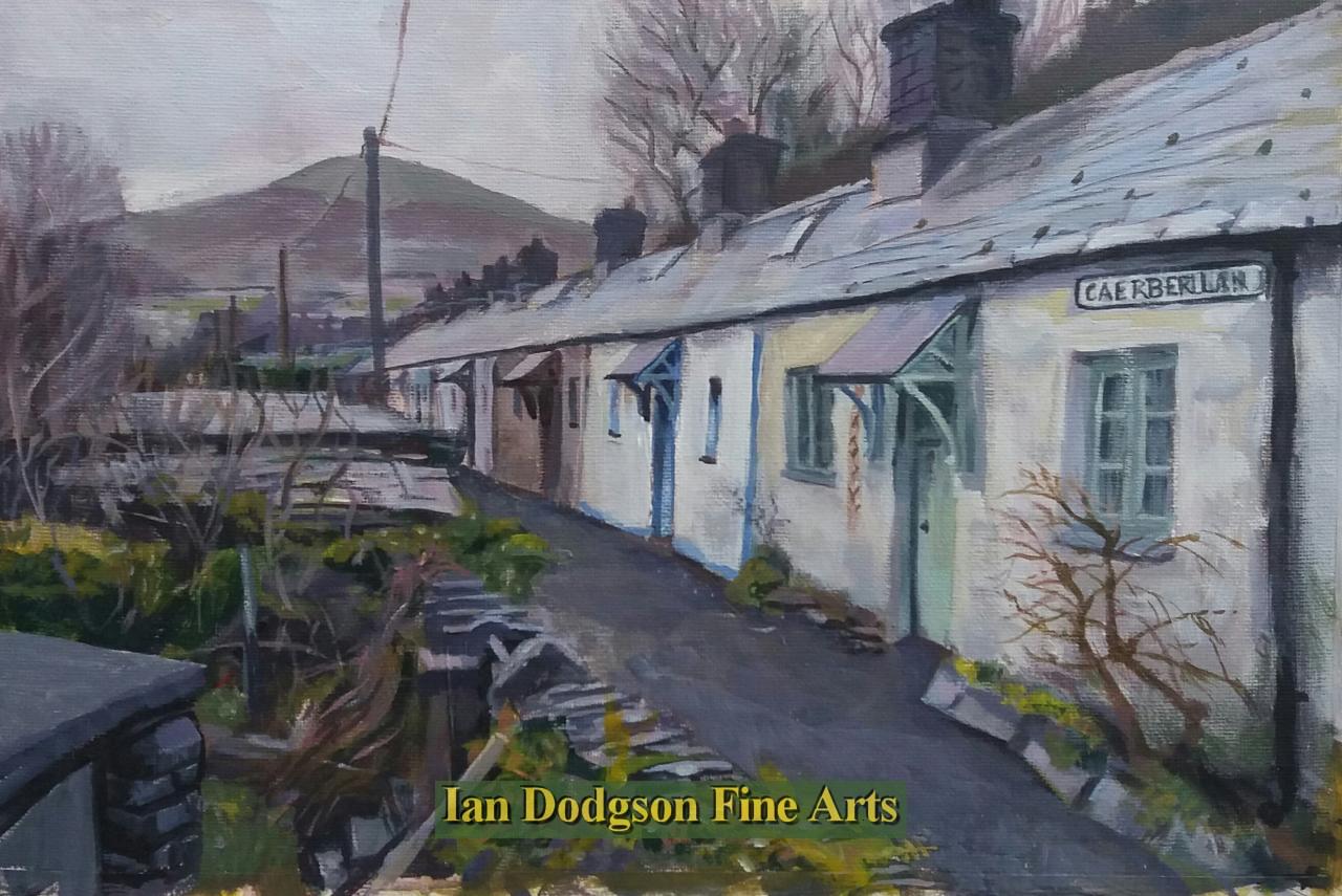 Martin Morley - Caerberllan, Bethesda Acrylic on canvas (2018)