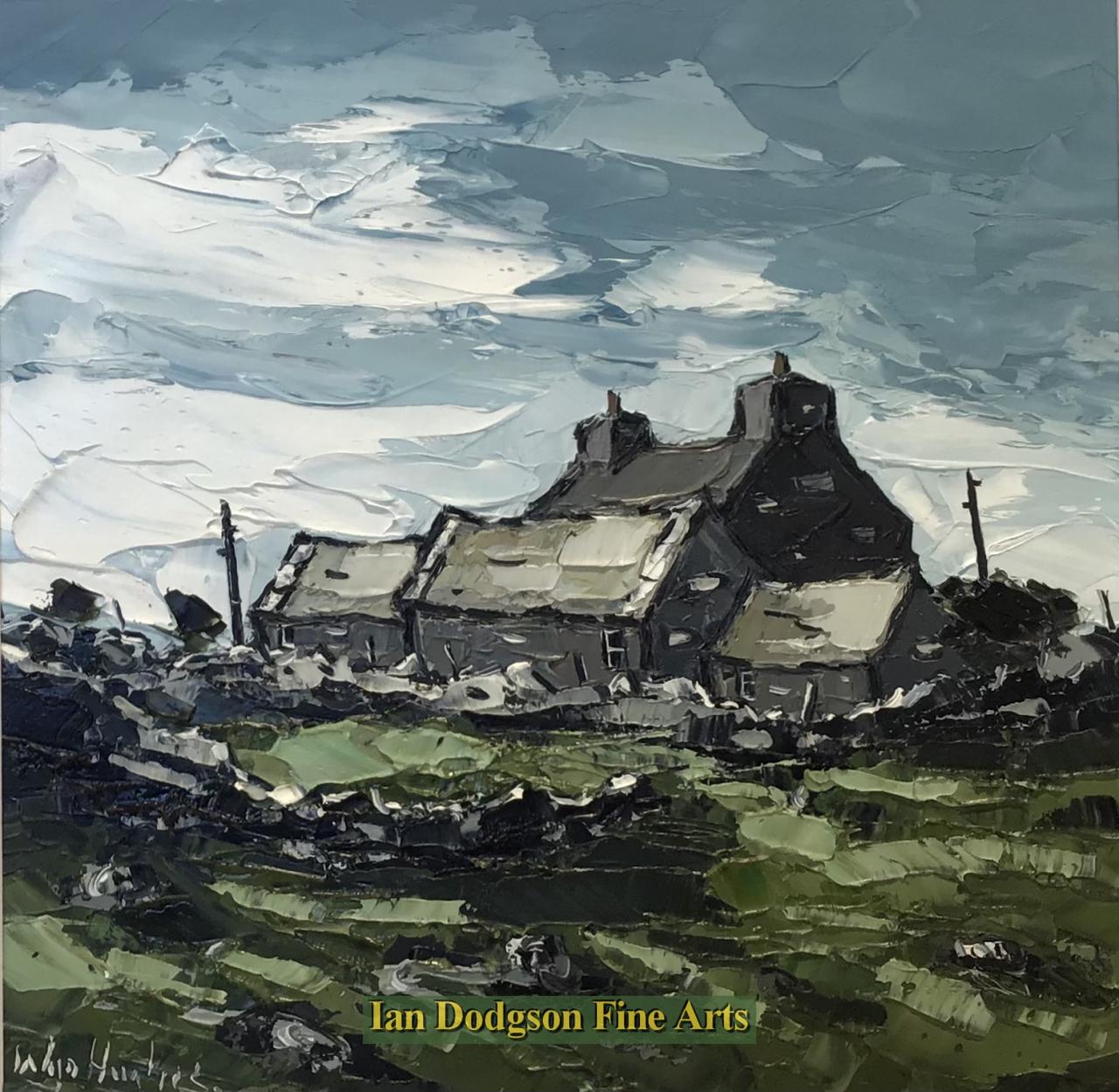 Wyn Hughes - Fferm Waunfawr Oil on board (2021)
