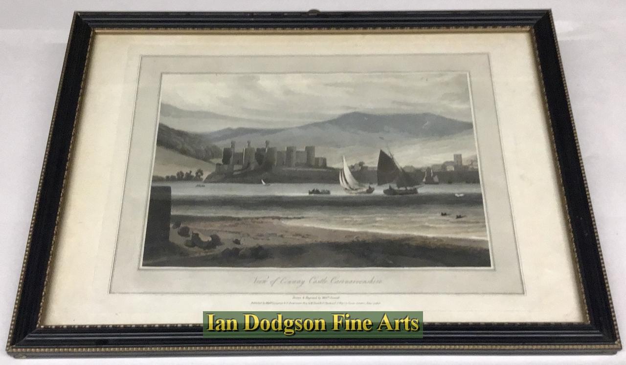 Conway castle, Caernarvonshire by William Daniell