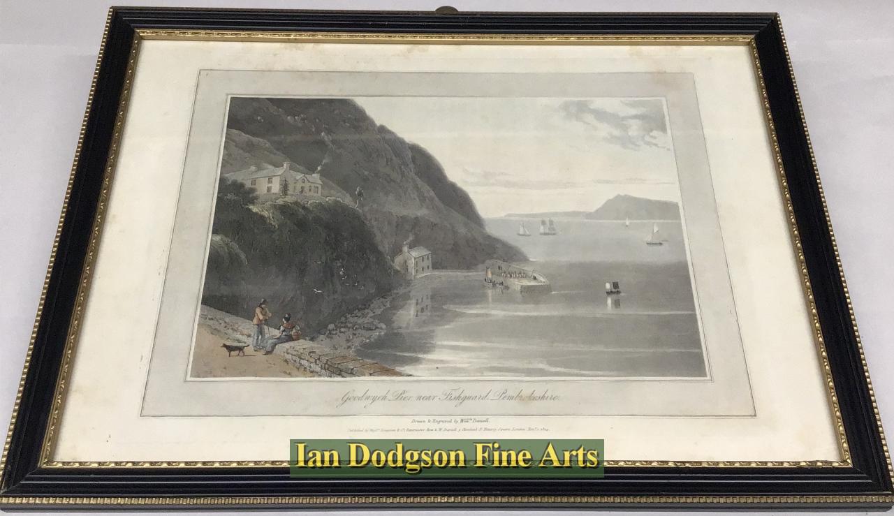 Goodwych pier, near Fishguard by William Daniell